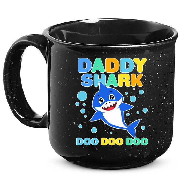 Scary Daddy Shark Doo Doo Doo Halloween 15oz Campfire Ceramic Mug