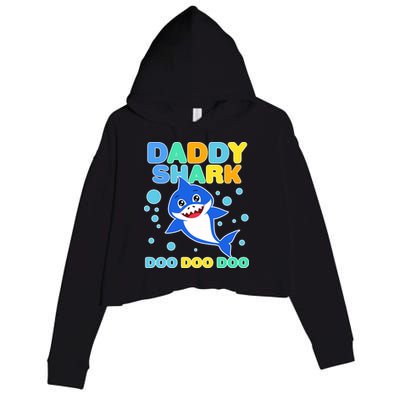 Scary Daddy Shark Doo Doo Doo Halloween Crop Fleece Hoodie