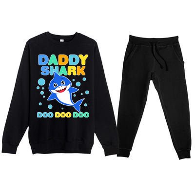 Scary Daddy Shark Doo Doo Doo Halloween Premium Crewneck Sweatsuit Set