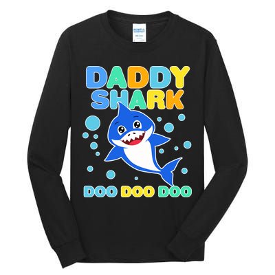 Scary Daddy Shark Doo Doo Doo Halloween Tall Long Sleeve T-Shirt