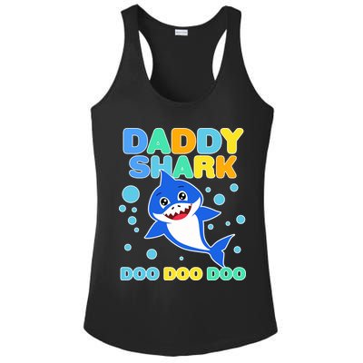 Scary Daddy Shark Doo Doo Doo Halloween Ladies PosiCharge Competitor Racerback Tank