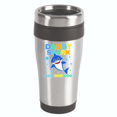 Scary Daddy Shark Doo Doo Doo Halloween 16oz Travel Tumbler