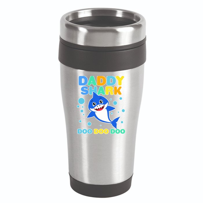 Scary Daddy Shark Doo Doo Doo Halloween 16oz Travel Tumbler