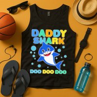 Scary Daddy Shark Doo Doo Doo Halloween Tank Top