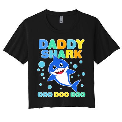 Scary Daddy Shark Doo Doo Doo Halloween Crop Top