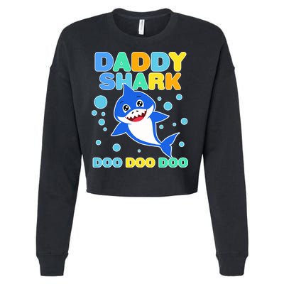 Scary Daddy Shark Doo Doo Doo Halloween Cropped Pullover Crew