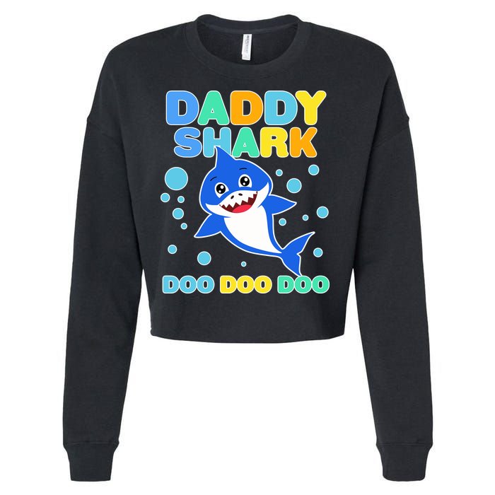 Scary Daddy Shark Doo Doo Doo Halloween Cropped Pullover Crew