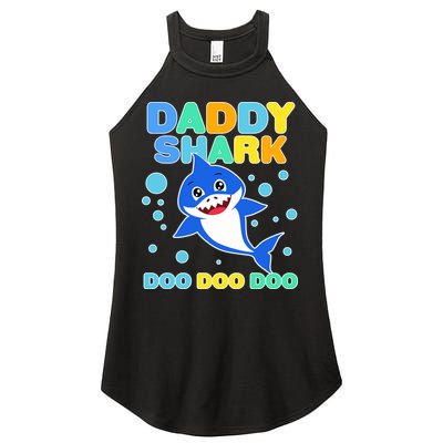 Scary Daddy Shark Doo Doo Doo Halloween Women's Perfect Tri Rocker Tank