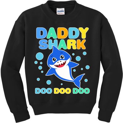 Scary Daddy Shark Doo Doo Doo Halloween Kids Sweatshirt