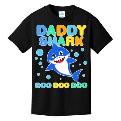 Scary Daddy Shark Doo Doo Doo Halloween Kids T-Shirt