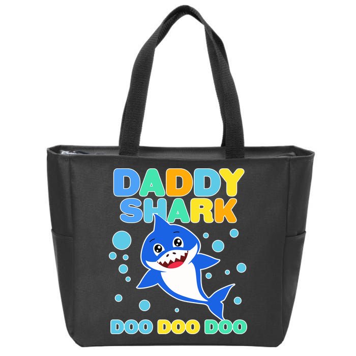 Scary Daddy Shark Doo Doo Doo Halloween Zip Tote Bag
