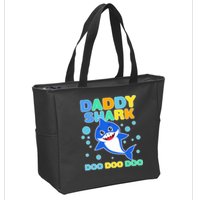 Scary Daddy Shark Doo Doo Doo Halloween Zip Tote Bag