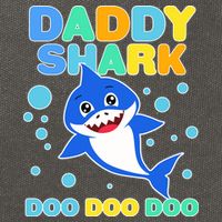 Scary Daddy Shark Doo Doo Doo Halloween Cotton Canvas Backpack