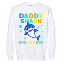 Scary Daddy Shark Doo Doo Doo Halloween Garment-Dyed Sweatshirt