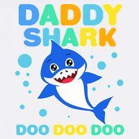 Scary Daddy Shark Doo Doo Doo Halloween Garment-Dyed Sweatshirt