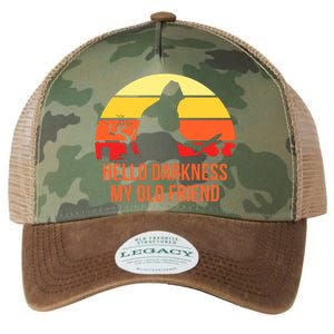 Scary Hello Darkness My Old Friend Legacy Tie Dye Trucker Hat