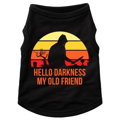 Scary Hello Darkness My Old Friend Doggie Tank
