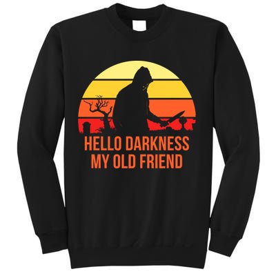Scary Hello Darkness My Old Friend Sweatshirt
