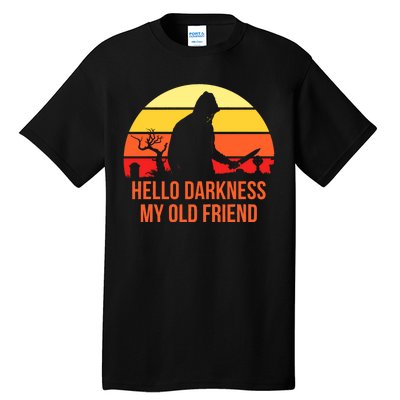 Scary Hello Darkness My Old Friend Tall T-Shirt