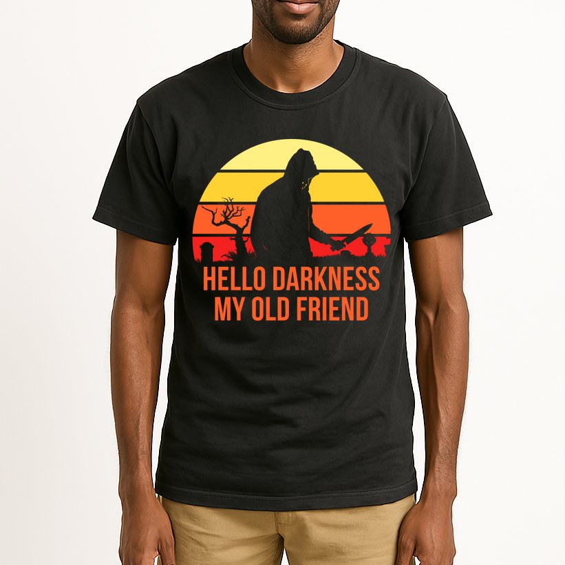 Scary Hello Darkness My Old Friend Tall T-Shirt