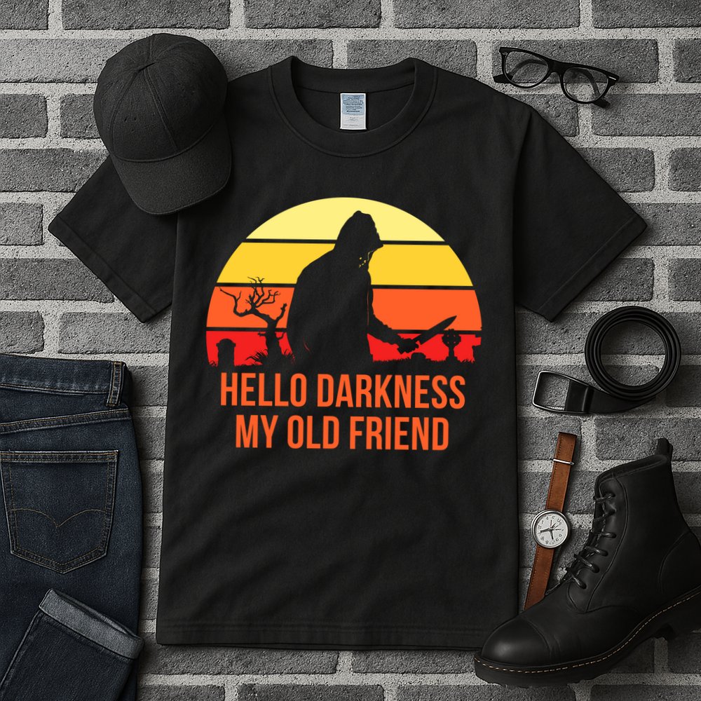 Scary Hello Darkness My Old Friend Tall T-Shirt