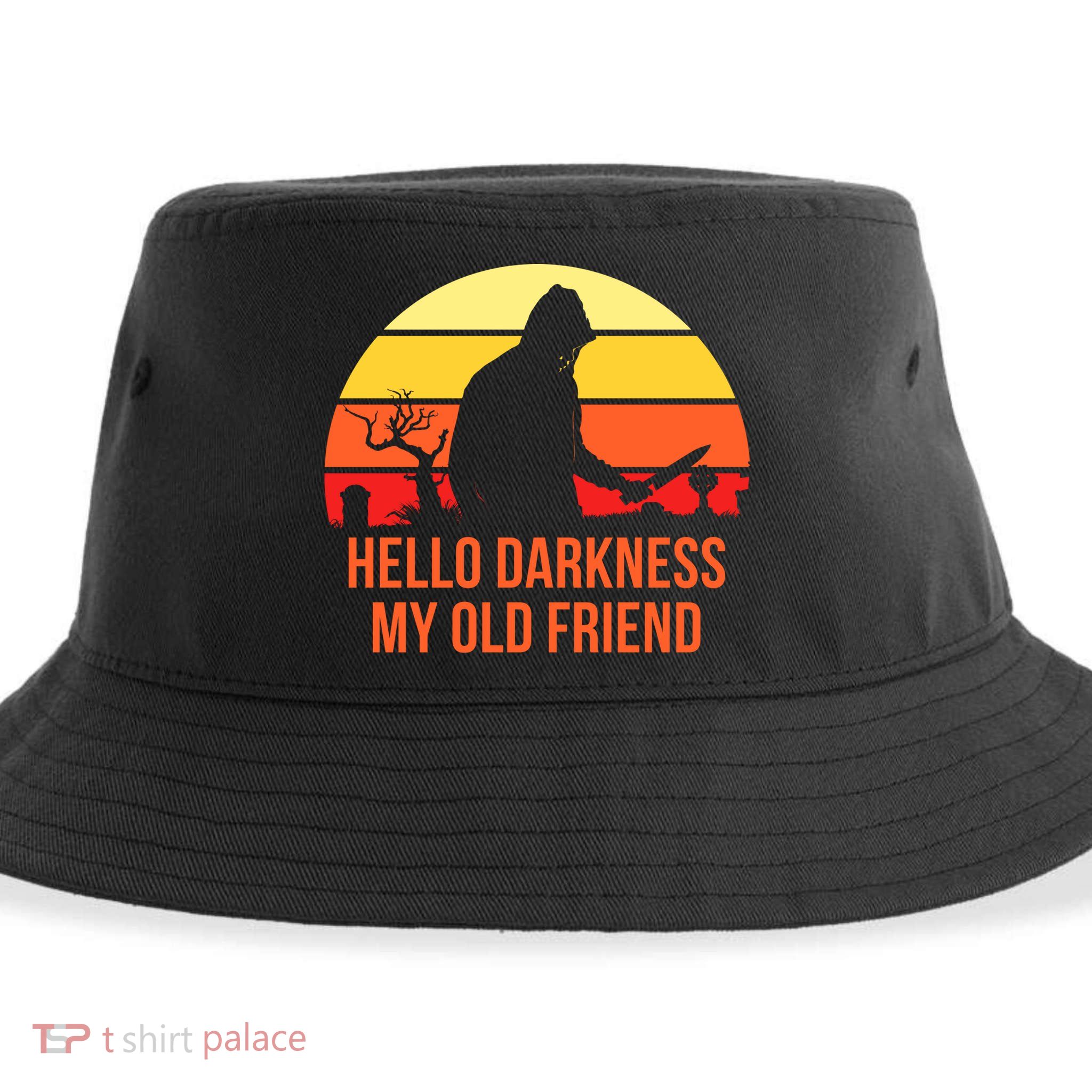 Scary Hello Darkness My Old Friend Sustainable Bucket Hat