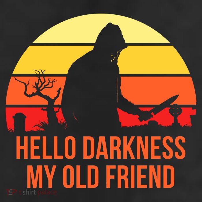 Scary Hello Darkness My Old Friend Adult Drive Performance Visor