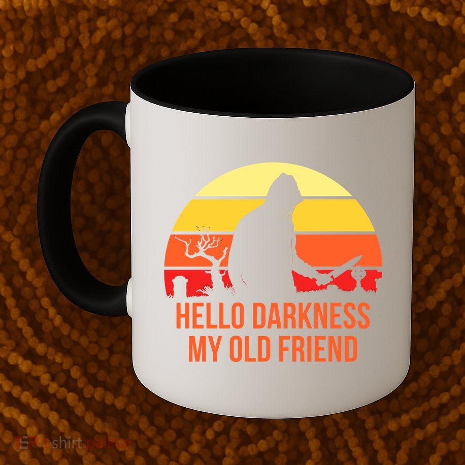 Scary Hello Darkness My Old Friend Mug