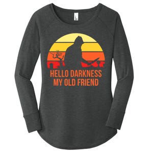 Scary Hello Darkness My Old Friend Women's Perfect Tri Tunic Long Sleeve Shirt