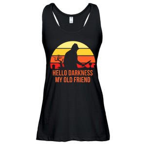 Scary Hello Darkness My Old Friend Ladies Essential Flowy Tank