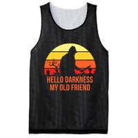 Scary Hello Darkness My Old Friend Mesh Reversible Basketball Jersey Tank