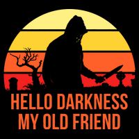 Scary Hello Darkness My Old Friend Cooling Performance Long Sleeve Crew