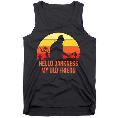 Scary Hello Darkness My Old Friend Tank Top