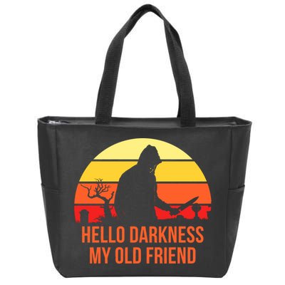 Scary Hello Darkness My Old Friend Zip Tote Bag