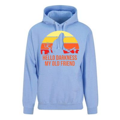 Scary Hello Darkness My Old Friend Unisex Surf Hoodie