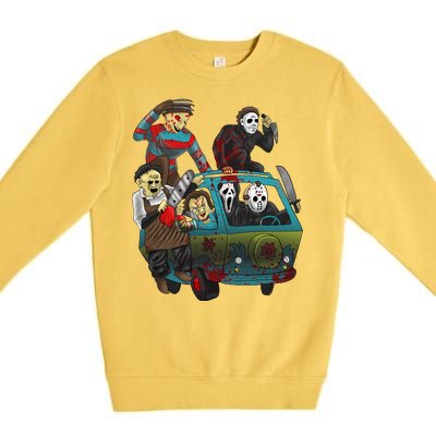 Scary Holocaust Machine Van Movie Characters Premium Crewneck Sweatshirt