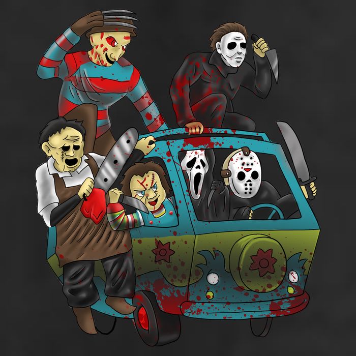 Scary Holocaust Machine Van Movie Characters Cool Comfort Performance Bucket Hat