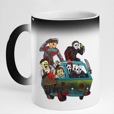 Scary Holocaust Machine Van Movie Characters 11oz Black Color Changing Mug