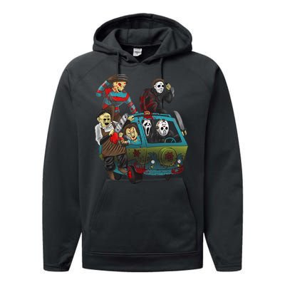 Scary Holocaust Machine Van Movie Characters Performance Fleece Hoodie