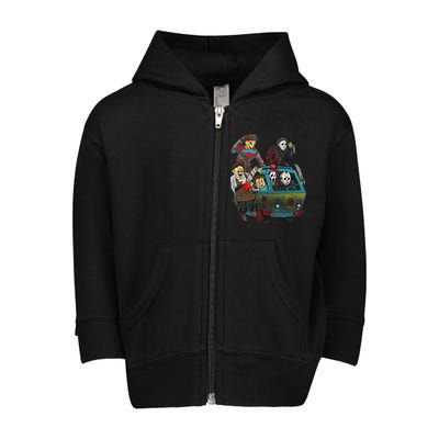 Scary Holocaust Machine Van Movie Characters Toddler Zip Fleece Hoodie