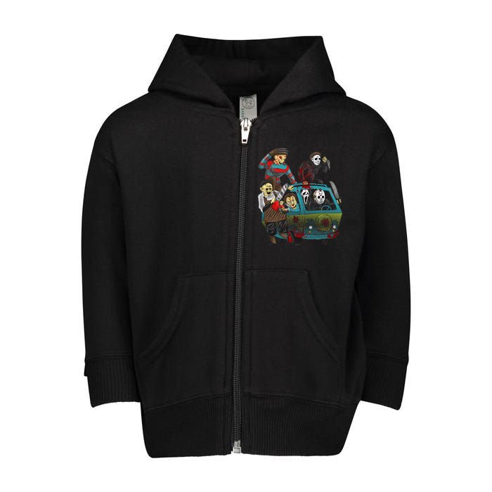 Scary Holocaust Machine Van Movie Characters Toddler Zip Fleece Hoodie