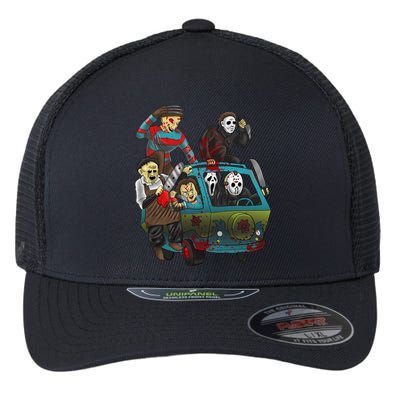 Scary Holocaust Machine Van Movie Characters Flexfit Unipanel Trucker Cap