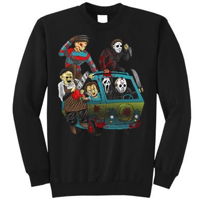 Scary Holocaust Machine Van Movie Characters Sweatshirt