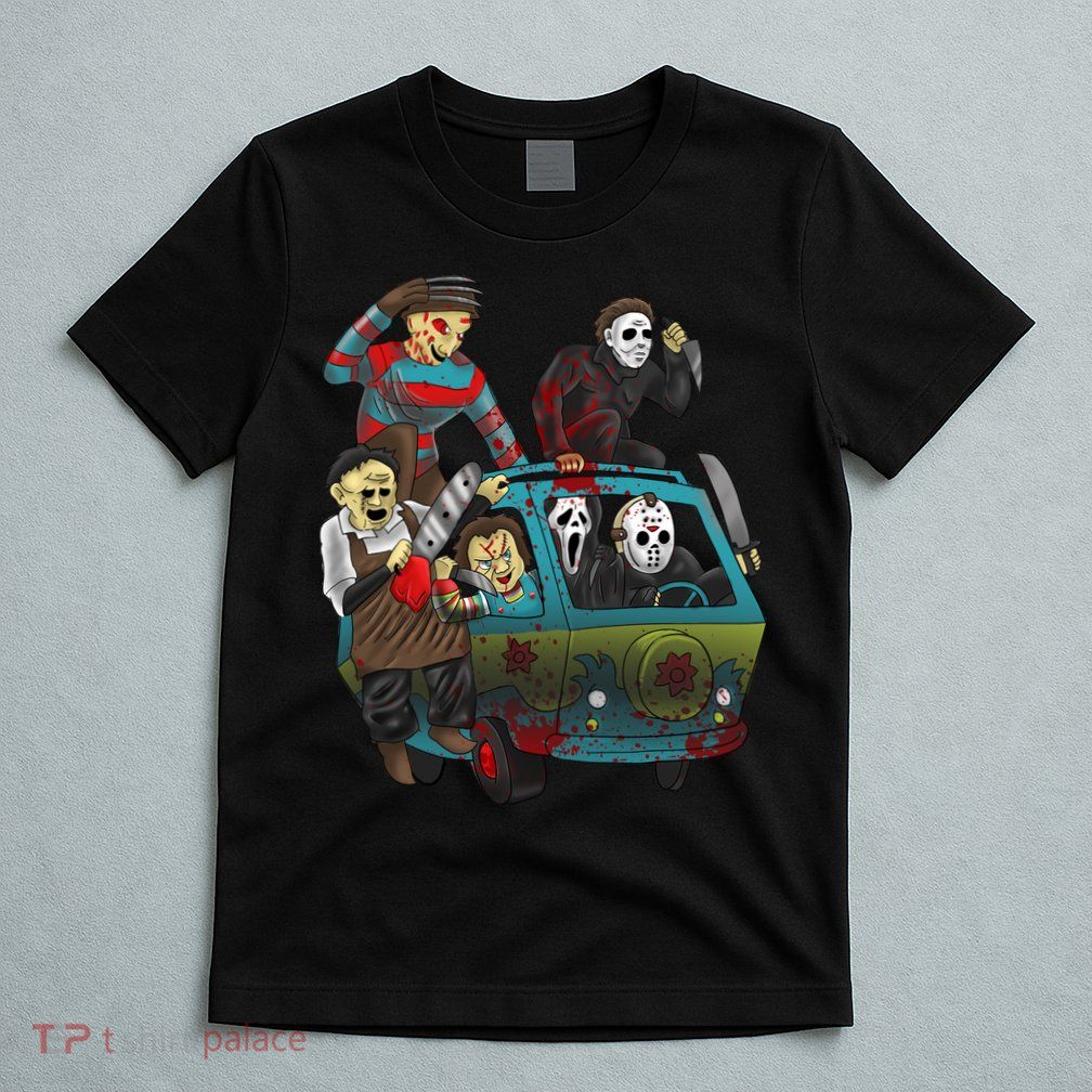 Scary Holocaust Machine Van Movie Characters T-Shirt