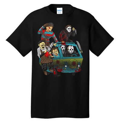 Scary Holocaust Machine Van Movie Characters Tall T-Shirt