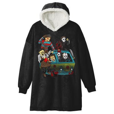 Scary Holocaust Machine Van Movie Characters Hooded Wearable Blanket