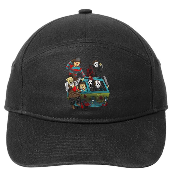 Scary Holocaust Machine Van Movie Characters 7-Panel Snapback Hat