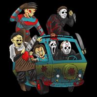 Scary Holocaust Machine Van Movie Characters 7-Panel Snapback Hat