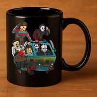 Scary Holocaust Machine Van Movie Characters 11oz C Handle Ceramic Mug