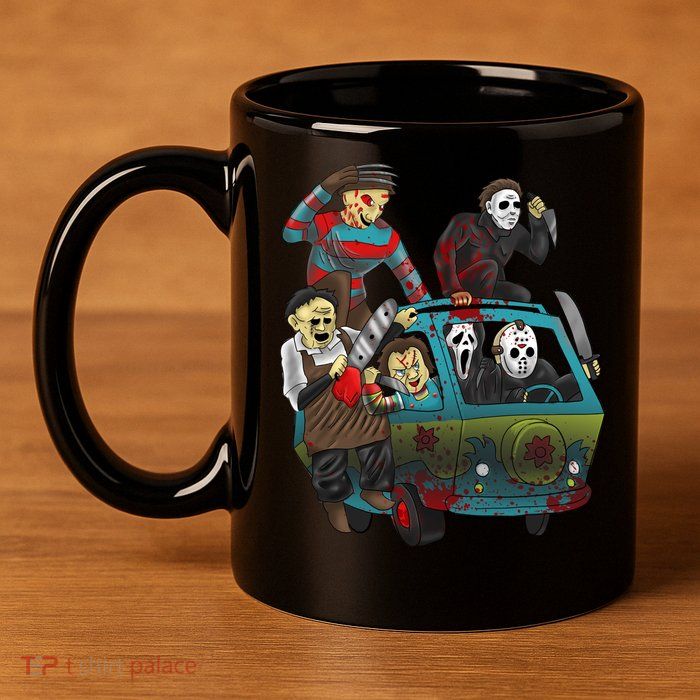 Scary Holocaust Machine Van Movie Characters 11oz C Handle Ceramic Mug